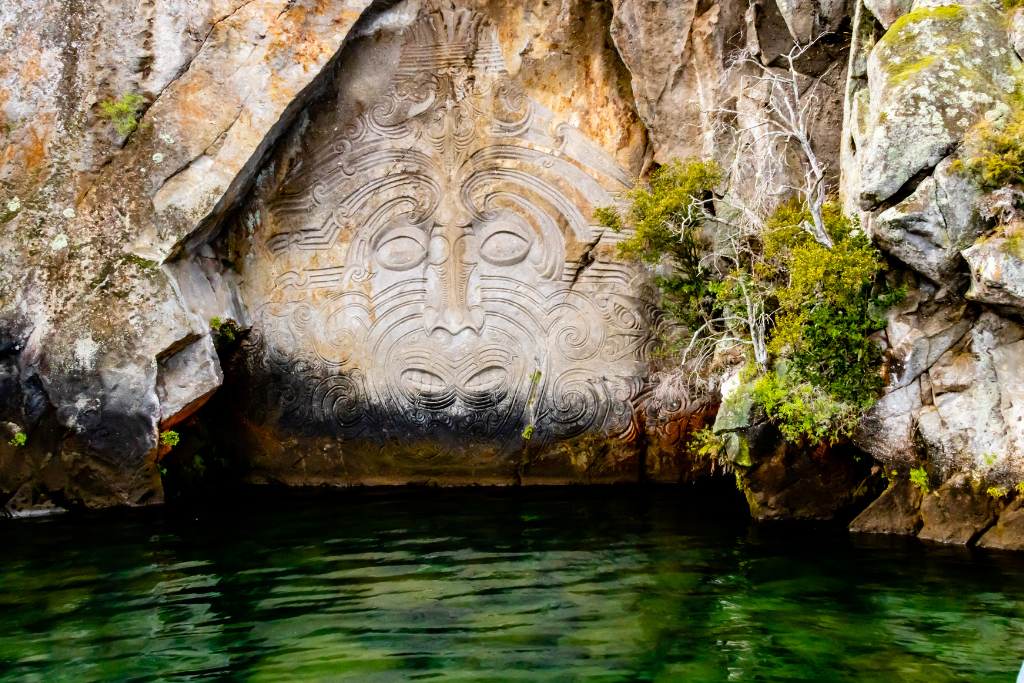 Maori Rock Carving